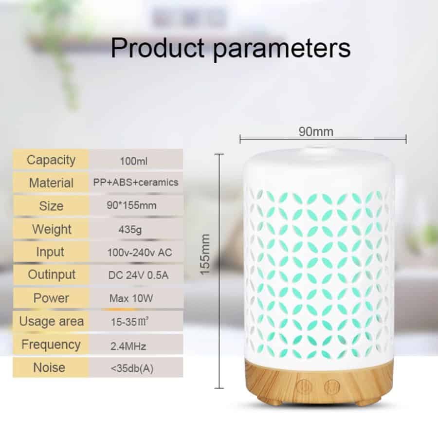 White Aroma Ceramic Essential Oil Diffuser CH32 - Autorunner